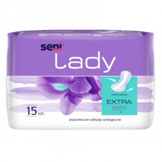 WKŁADKI urologiczne SENI LADY Extra dla kobiet 15 sztuk