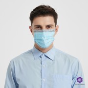 MASECZKA OCHRONNA JEDNORAZOWA 3 WARSTWY włókninowa chirurgiczna 