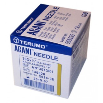 Igła iniekcyjna 0.3x13 30G AGANI TERUMO 100 szt