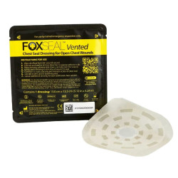 Opatrunek wentylowy na rany klatki piersiowej Foxseal Vented 13x13,3 cm (Asherman)