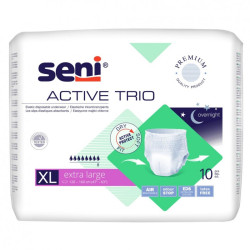 Majtki chłonne SENI ACTIVE TRIO pieluchomajtki wciągane, rozmiar X-LARGE opak. 30szt TZMO