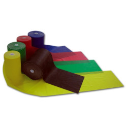 TAŚMA rehabilitacyjna do ćwiczeń 5,5m niebieska - mocna HALCAMP