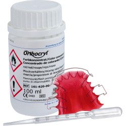 Orthocryl płyn koncentrat czerwony 100ml Dentaurum (ref. 161-620-00)