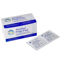 Gaziki ALCOHOL PREP PAD S 65x30mm do dezynfekcji skóry opak. 100szt