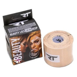Taśmy do kinesiotapingu twarzy Beauty cieliste Rea Tape 5 cm x 5 m