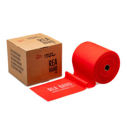 Taśma guma do ćwiczeń REA BAND opór LIGHT czerwona szer. 12,8cm - na metry