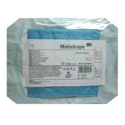 SERWETA z otworem 75x45cm MATODRAPE jałowa TF niebieska bez przylepca