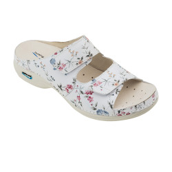 Klapki medyczne w kwiaty Nursing Care Wash'Go Viena Flowers WG8F1