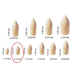 FILC STOŻEK na polerkę 25x15mm POLIRAPID