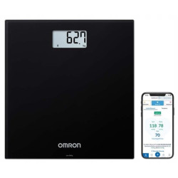 Waga łazienkowa szklana OMRON INTELLI IT czarna HN-300T2-EBK