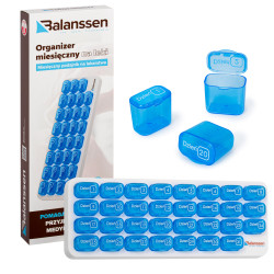 ORGANIZER MIESIĘCZNY KASETKA NA LEKI /31 kasetek/ BALANSSEN