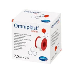 OMNIPLAST WHITE 1,25cm x 5m przylepiec tkaninowy biały HARTMANN