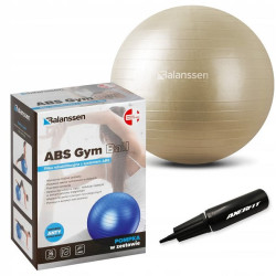 Piłka rehabilitacyjna do ćwiczeń 45cm ABS GYM BALL kolor złoty z pompką Balanssen