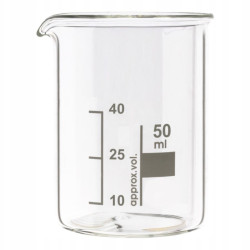 Zlewka niska 50 ml borokrzemowa Chemland