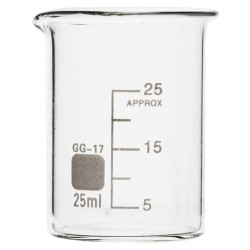 Zlewka niska 25 ml borokrzemowa Chemland