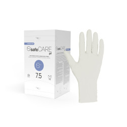 RĘKAWICE STERYLNE CHIRURGICZNE lateksowe bezpudrowe 1 para SAFECARE PF