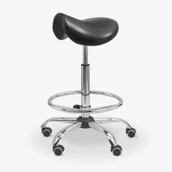 TABORET siodło poliuretanowe z podnóżkiem ERGO SPS UBM