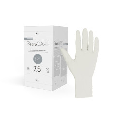 Rękawice sterylne chirurgiczne lateksowe Safecare PD pudrowane – Zarys (1 para)