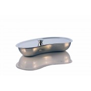 Miska nerka metalowa ze stali nierdzewnej z przykrywką 25cm INC