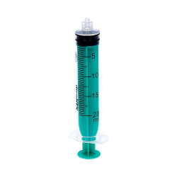 Strzykawki trzyczęściowe 20 ml Diconex Luer-Lock z gumowym tłokiem Zarys 50 szt.