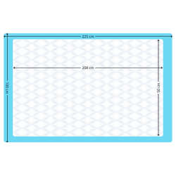 Podkład chłonny Betatex 100 x 225 cm 25 szt. Zarys
