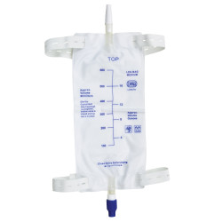 Worek na mocz mocowany na nogę jałowy 500 ml w kształcie elipsy Greatcare GCU230101