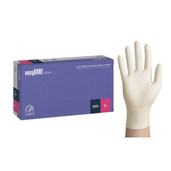 Rękawice lateksowe pudrowane Easycare Latex Zarys 100 szt.