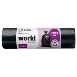 Worki na śmieci czarne 240 L 10 szt. Clean Bags Big Mercator