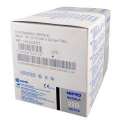 Igły iniekcyjne Nipro 0,7 x 32 mm 22G HN2232ET 100 szt.