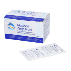 Gaziki dezynfekcyjne ALCOHOL PREP PAD M 65x55mm opak.100szt