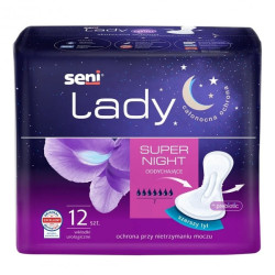 Wkładki urologiczne dla kobiet na noc Seni Lady Supernight 12 szt. TZMO