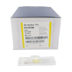 Wenflon kaniula dożylna BD Neoflon Pro 0,7 x 19 mm 24G żółta Becton Dickinson REF 391380