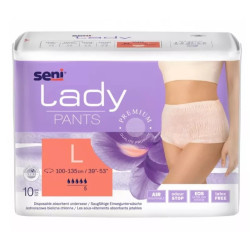 Majtki chłonne dla kobiet wciągane Seni Lady Pants L 30szt TZMO