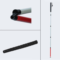 Laska orientacyjna SKŁADANA grafitowa 130cm AMBUTECH