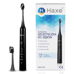SZCZOTECZKA SONICZNA DO ZĘBÓW czarna HX702 HAXE