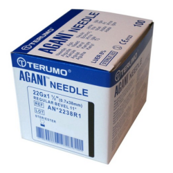 Igły iniekcyjne 0.7x38 22G TERUMO AGANI 100 sztuk