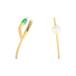 Cewnik urologiczny Foley lateksowy dwudrożny z plastikową zastawką balon 5-10ml CFNL-2D Zarys