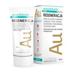Nanobiotic Med Gold Regeneracja 50 ml krem do twarzy i ciała ze złotem aptykalnym Nano-Tech