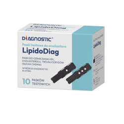Paski testowe do analizatora LipidoDiag cholesterol HDL LDL trójglicerydy