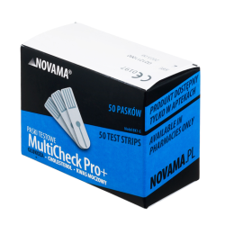 Paski testowe GLUKOZA 50szt MULTI CHECK PRO+ NOVAMA