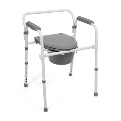 Krzesło toaletowe składane fotel sanitarny stalowy do 135 kg TGR-R KT 618 Timago