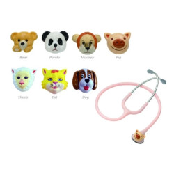 Stetoskop pediatryczny CK-F606DPF 7 nakładek zwierzątek 3D SPIRIT