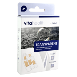 Plastry opatrunkowe transparentne Vitahealth Transparent 24 szt. Zarys