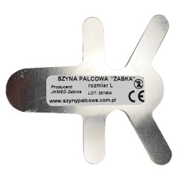 Szyna palcowa aluminiowa typu Zimmer z pianką Żabka