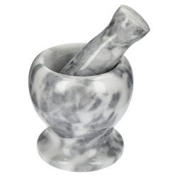 Moździerz kuchenny MARMUROWY biały 10cm BROWIN