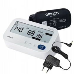 Ciśnieniomierz naramienny automatyczny Omron M3 AFIB Comfort z zasilaczem – Zestaw promocyjny