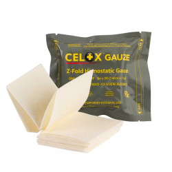 Opatrunek hemostatyczny CELOX Z-FOLD gaza 8g 1,5m x 7,6cm CELOX
