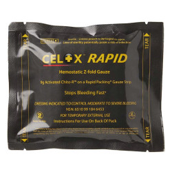 Opatrunek hemostatyczny gaza tamująca krwawienie Rapid Z-Fold 8 g 7,6 cm x 1,5 m Celox