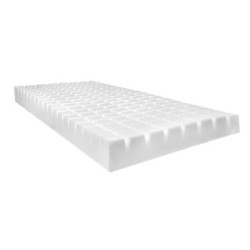 Materac przeciwodleżynowy Gofrowany  w pokrowcu paroprzepuszczalnym 200x90x15cmREHA COMFORT PRO