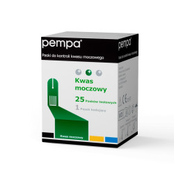 Paski do pomiaru Kwasu Moczowego 25szt PEMPA Bene Check